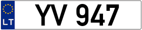Trailer License Plate